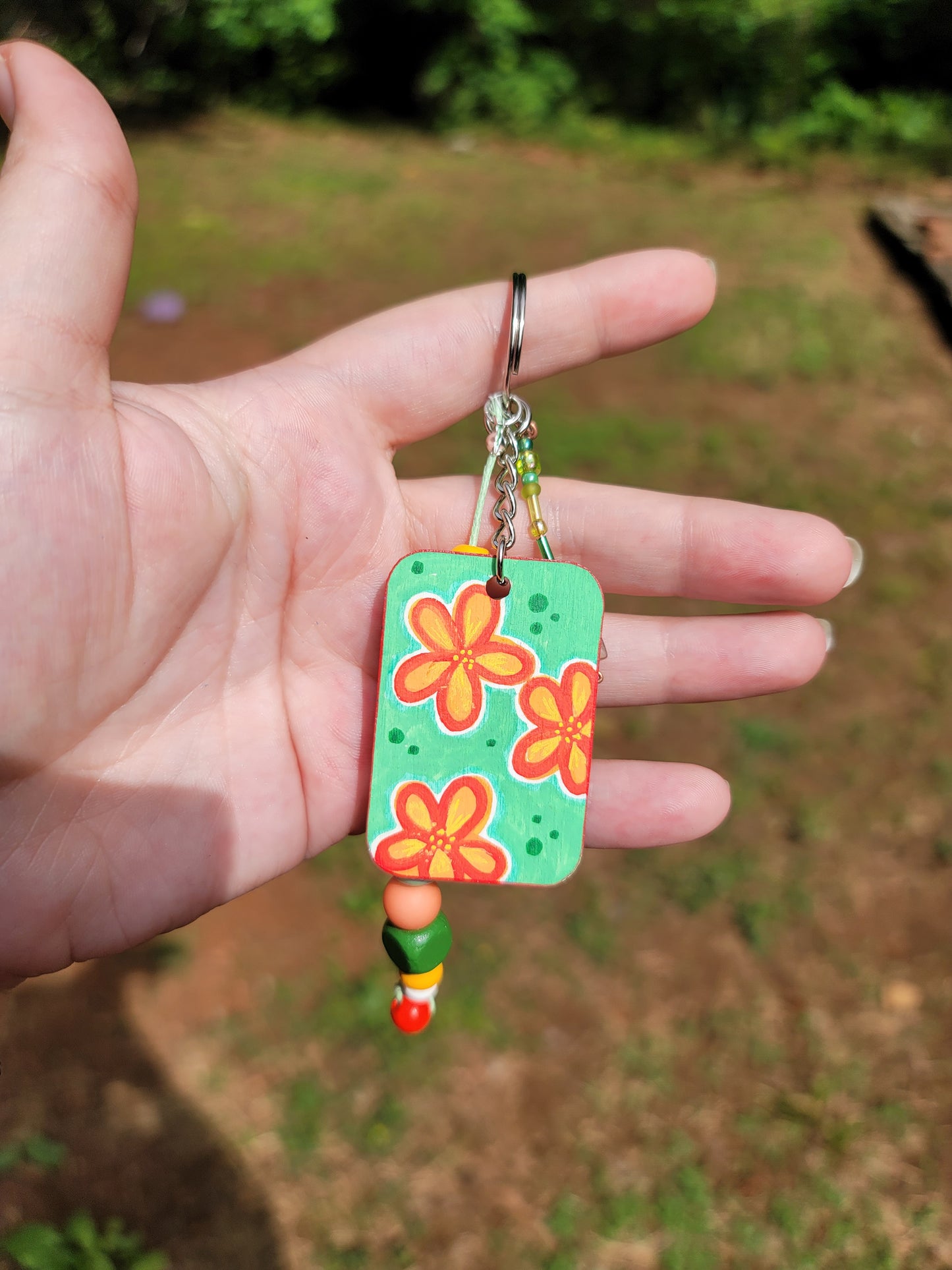 Mini-Painting Keychain - #15 Daisies