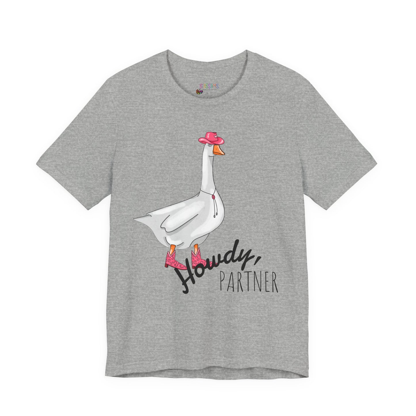 Goose in Pink Boots T-Shirt — Cute Farm Animal Graphic Tee
