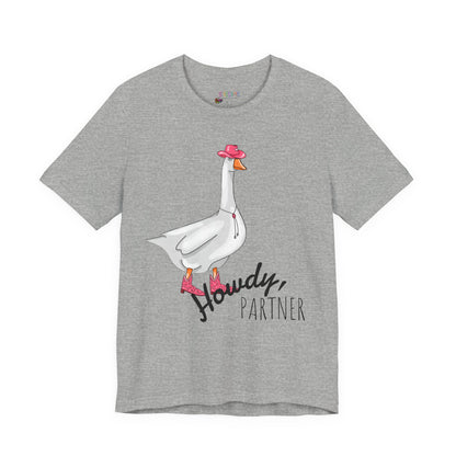 Goose in Pink Boots T-Shirt — Cute Farm Animal Graphic Tee