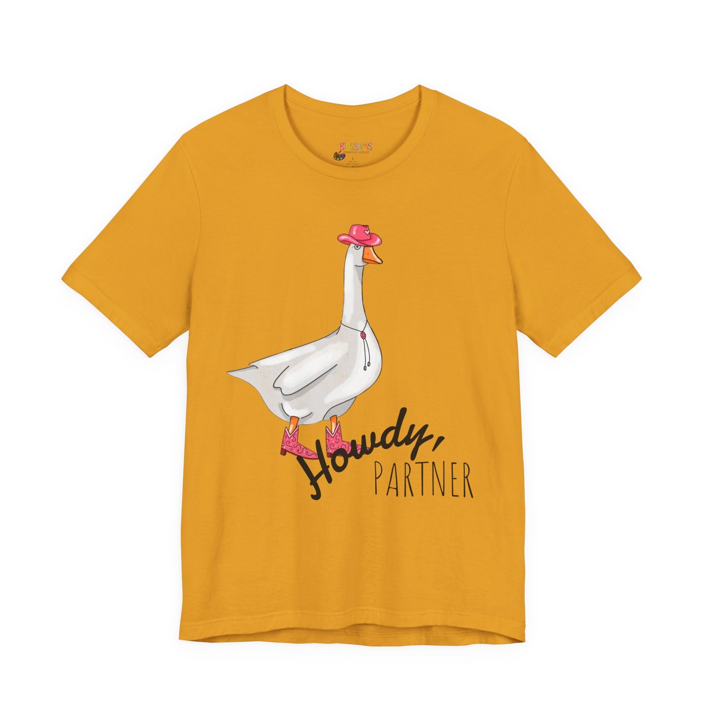 Goose in Pink Boots T-Shirt — Cute Farm Animal Graphic Tee