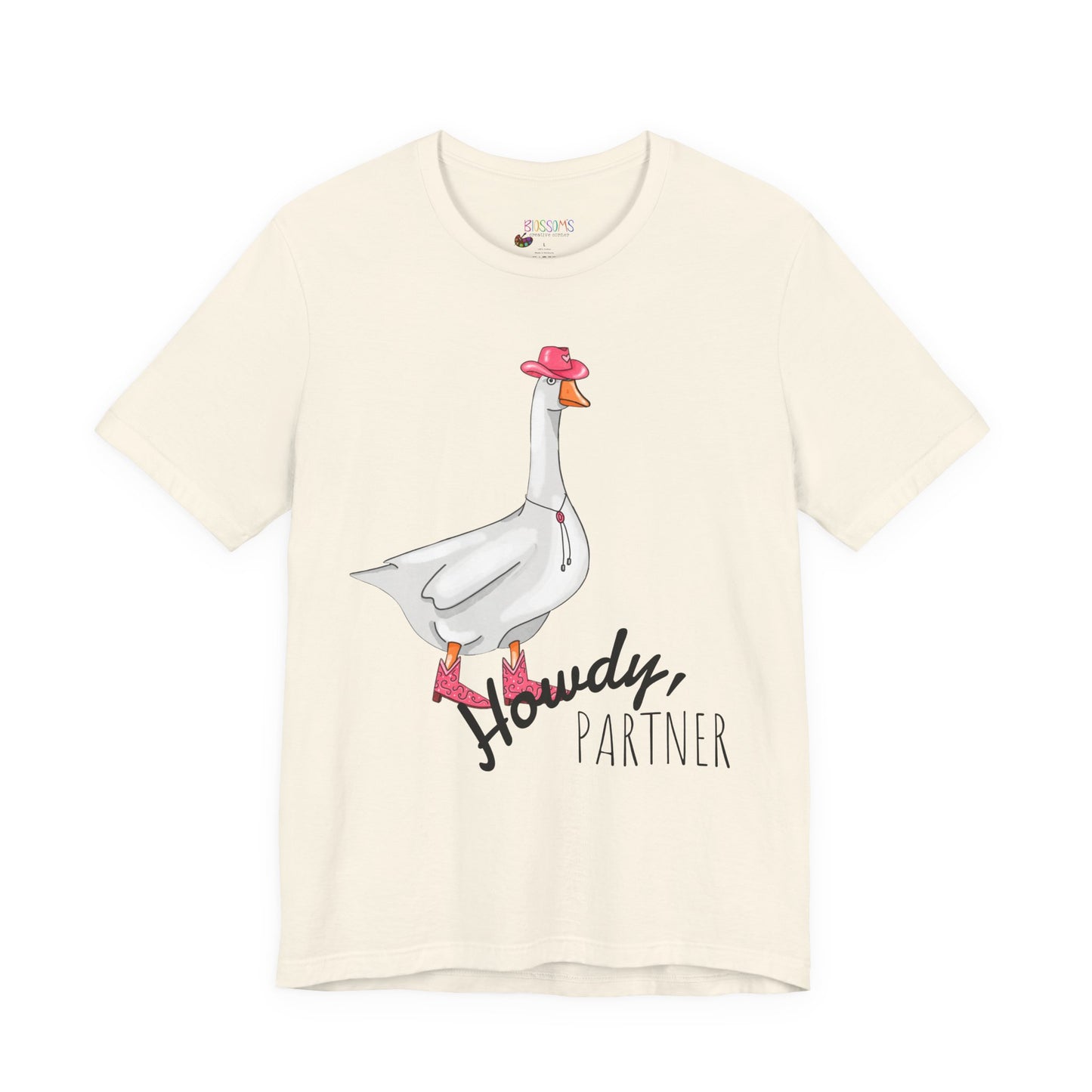Goose in Pink Boots T-Shirt — Cute Farm Animal Graphic Tee