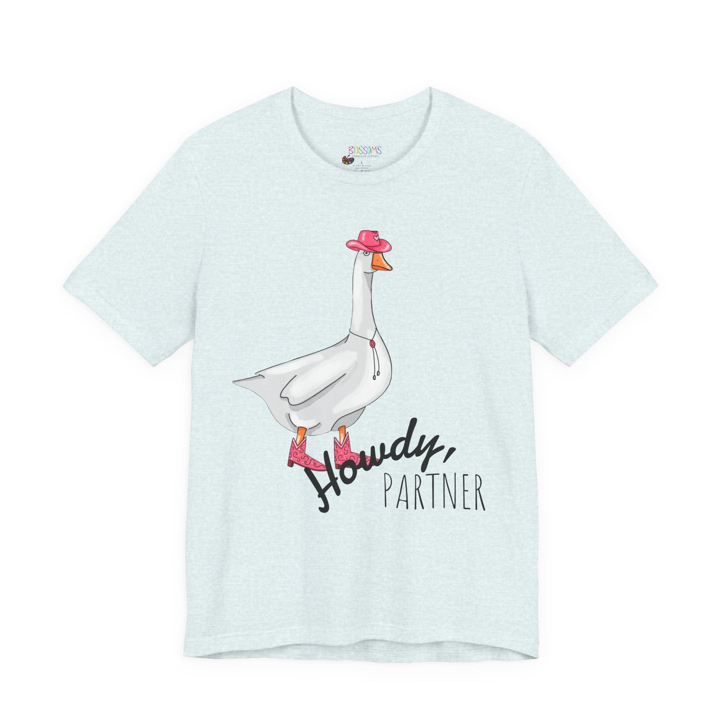 Goose in Pink Boots T-Shirt — Cute Farm Animal Graphic Tee