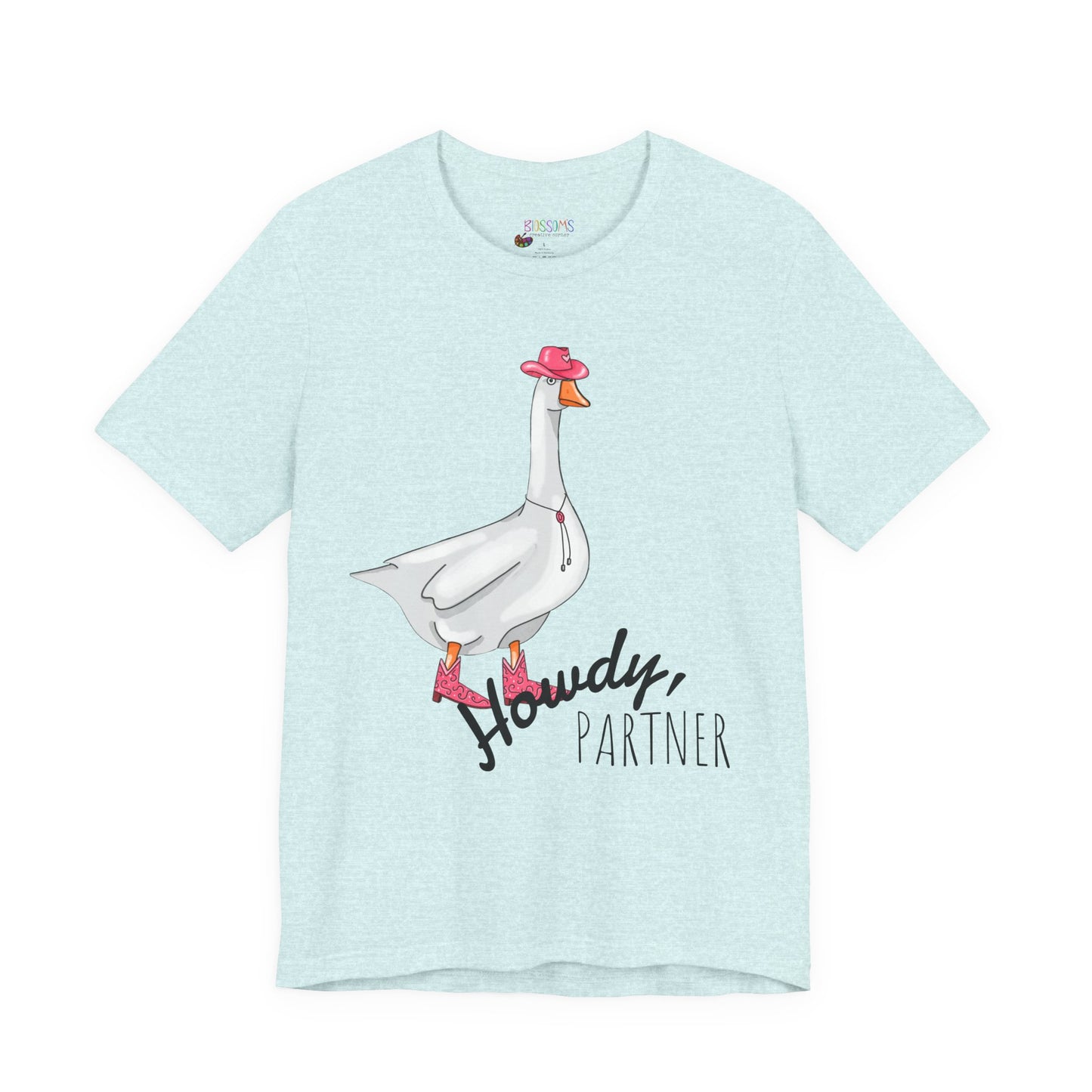 Goose in Pink Boots T-Shirt — Cute Farm Animal Graphic Tee