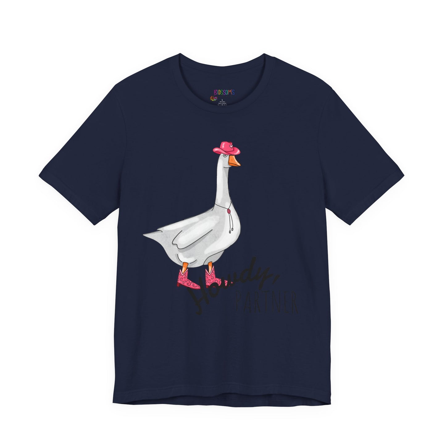 Goose in Pink Boots T-Shirt — Cute Farm Animal Graphic Tee
