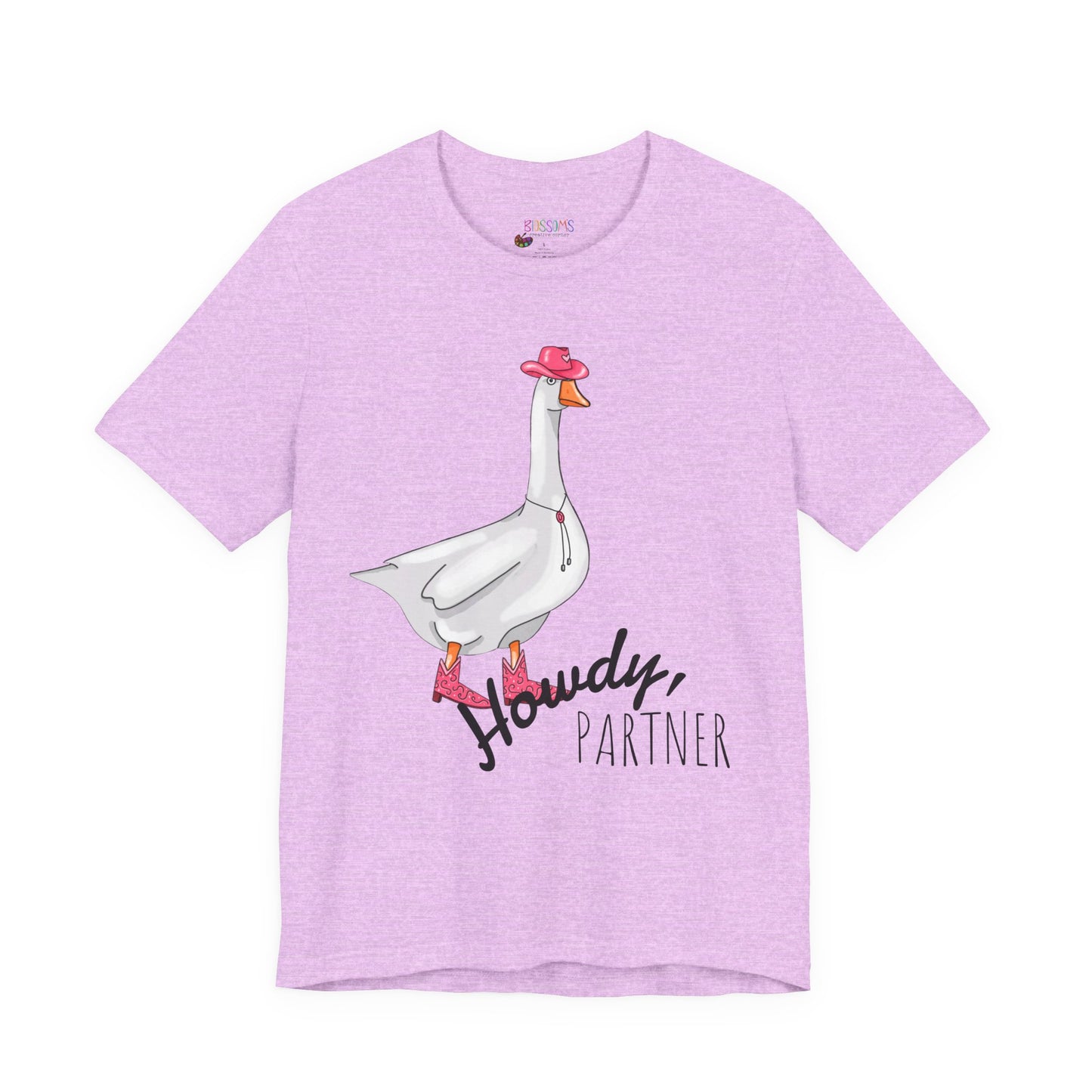Goose in Pink Boots T-Shirt — Cute Farm Animal Graphic Tee