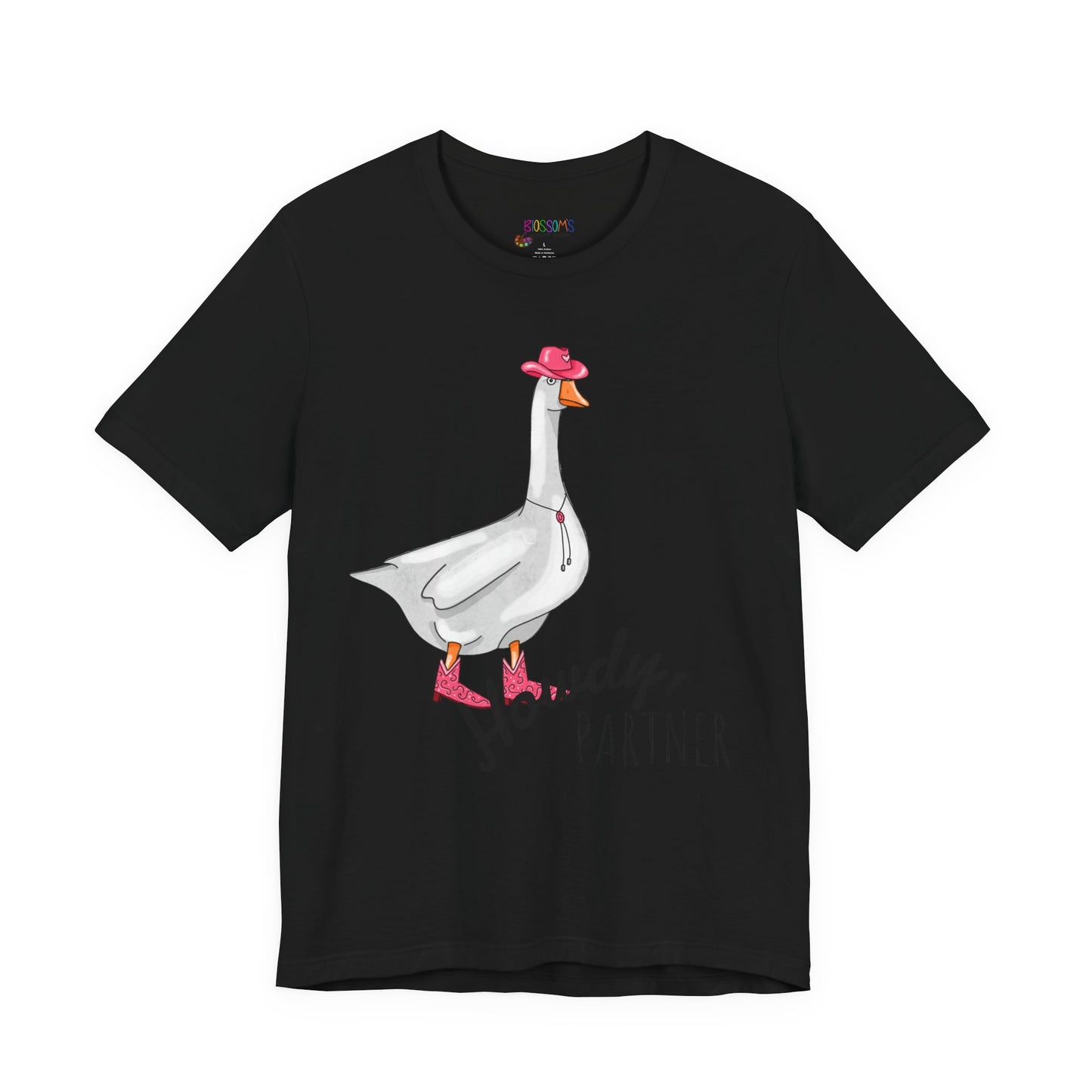 Goose in Pink Boots T-Shirt — Cute Farm Animal Graphic Tee
