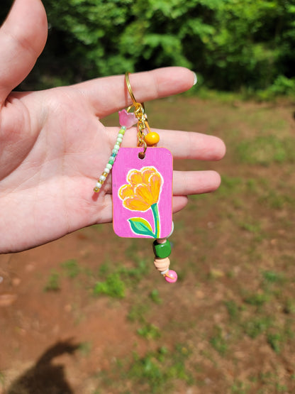 Mini-Painting Keychain - #1 Tulip