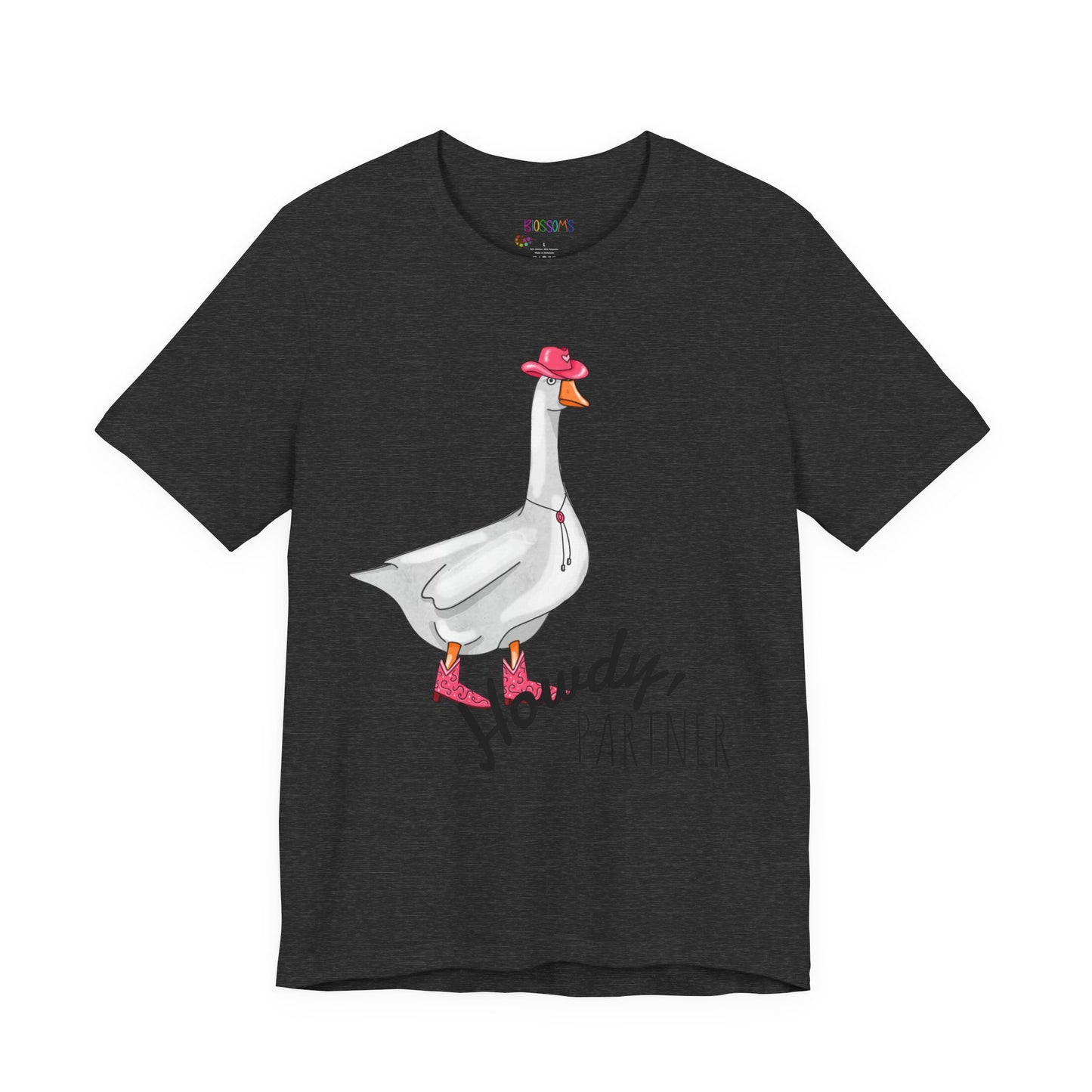 Goose in Pink Boots T-Shirt — Cute Farm Animal Graphic Tee
