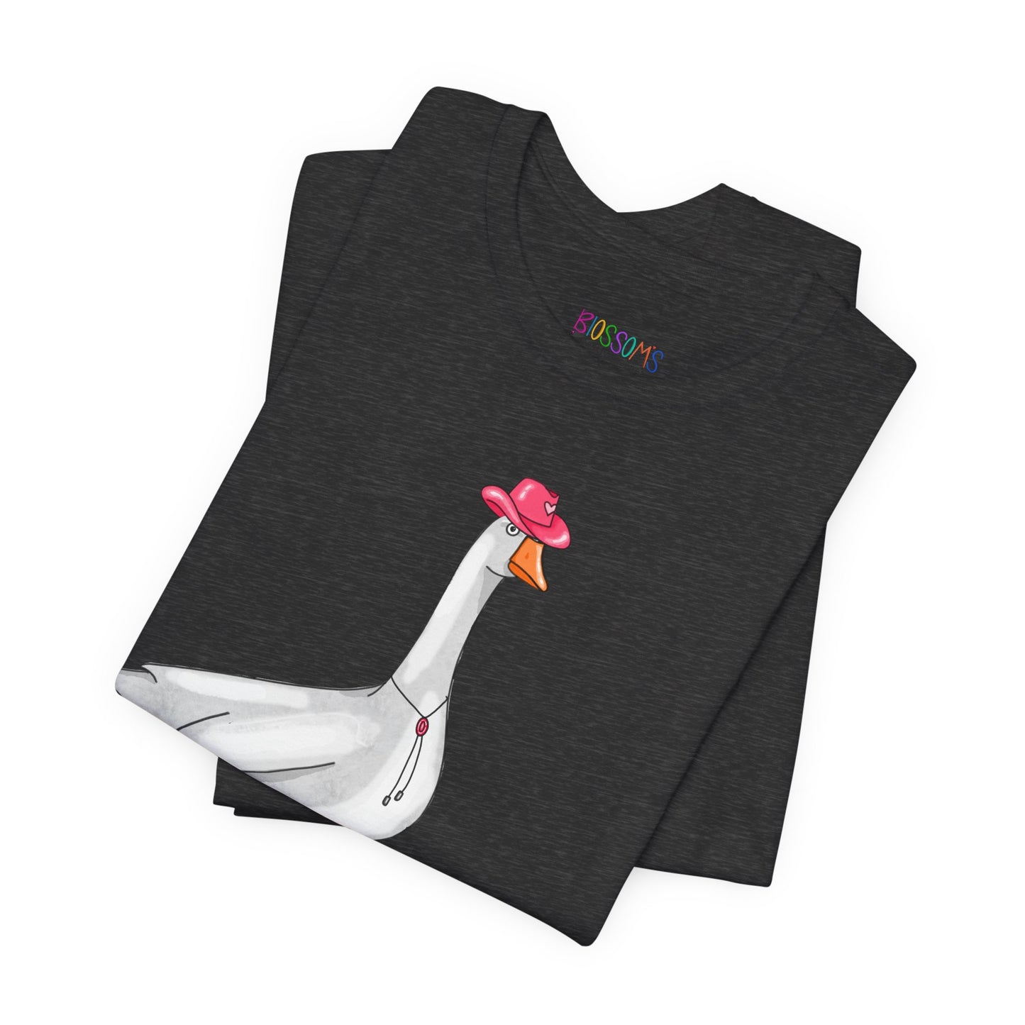 Goose in Pink Boots T-Shirt — Cute Farm Animal Graphic Tee