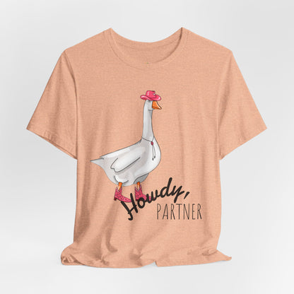 Goose in Pink Boots T-Shirt — Cute Farm Animal Graphic Tee