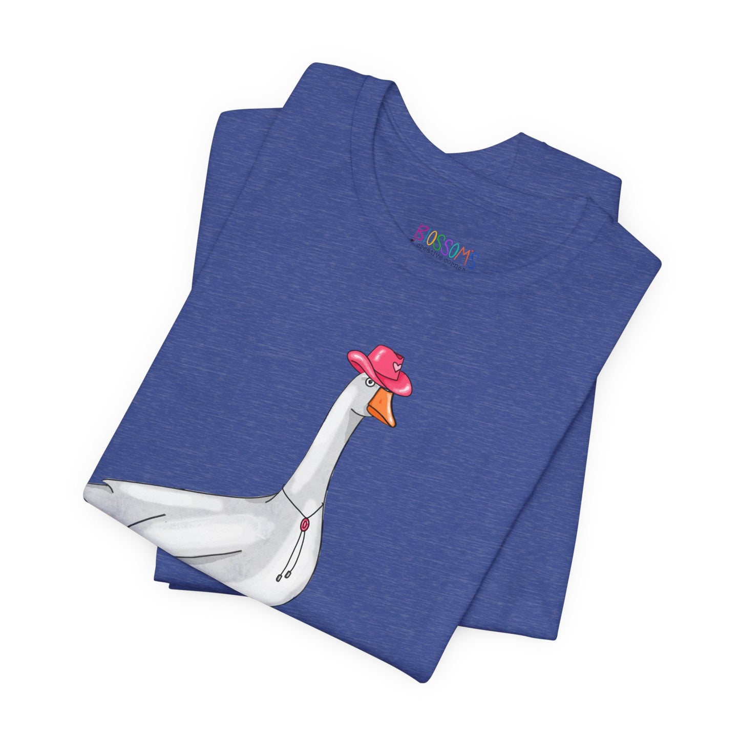 Goose in Pink Boots T-Shirt — Cute Farm Animal Graphic Tee