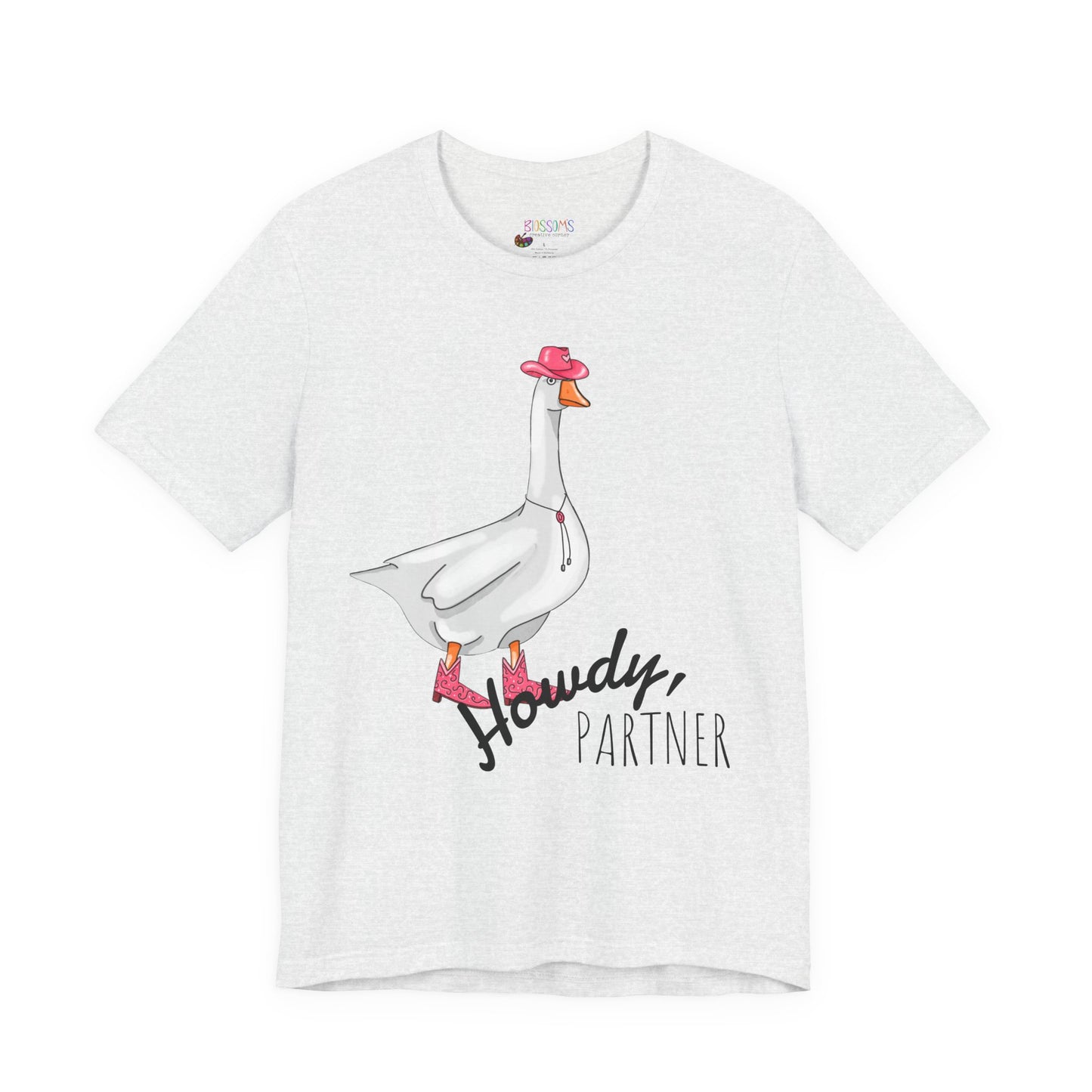 Goose in Pink Boots T-Shirt — Cute Farm Animal Graphic Tee