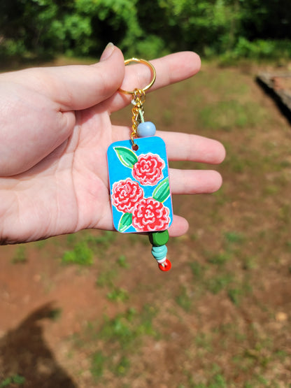 Mini-Painting Keychain - #3 Roses