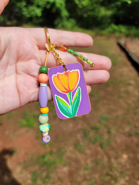 Mini-Painting Keychain - #9 Tulip