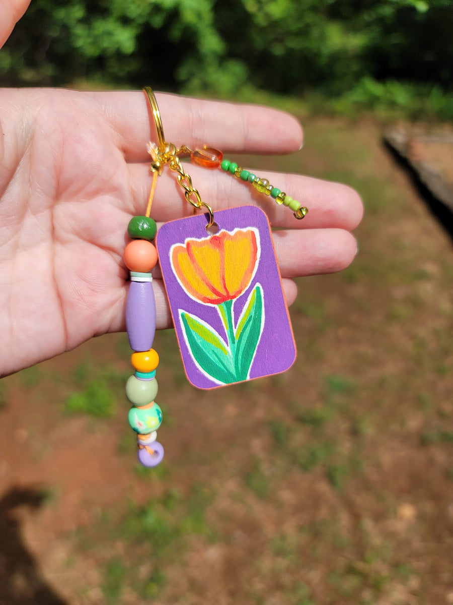 Mini-Painting Keychain - #9 Tulip