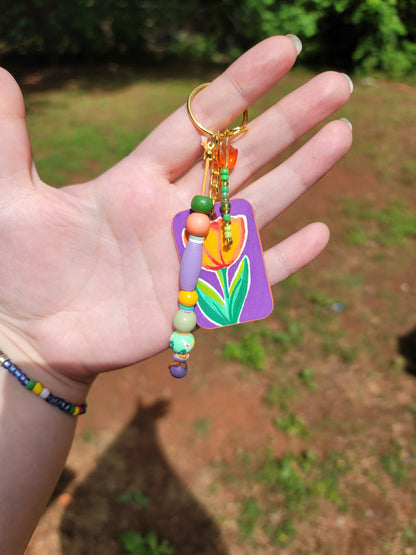 Mini-Painting Keychain - #9 Tulip