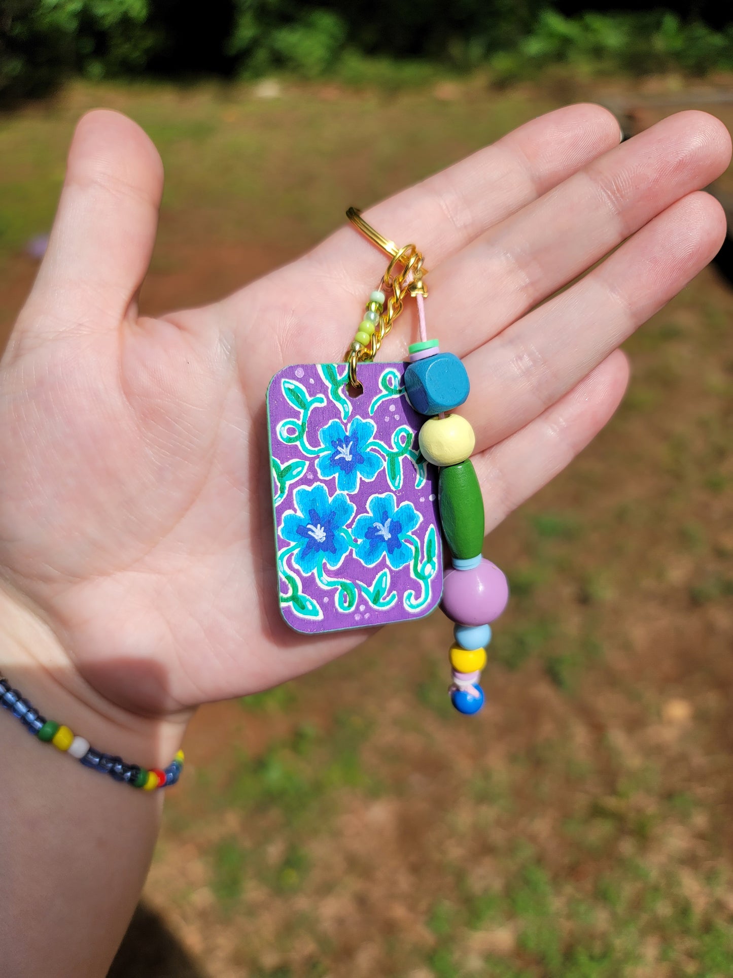 Mini-Painting Keychain - #14 Violets