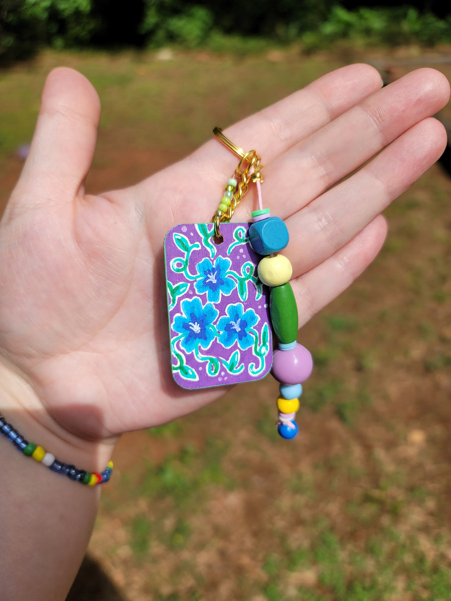 Mini-Painting Keychain - #14 Violets