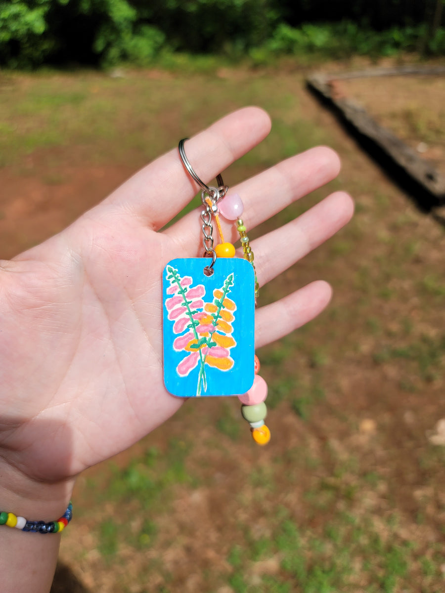Mini-Painting Keychain - #6 Snapdragons