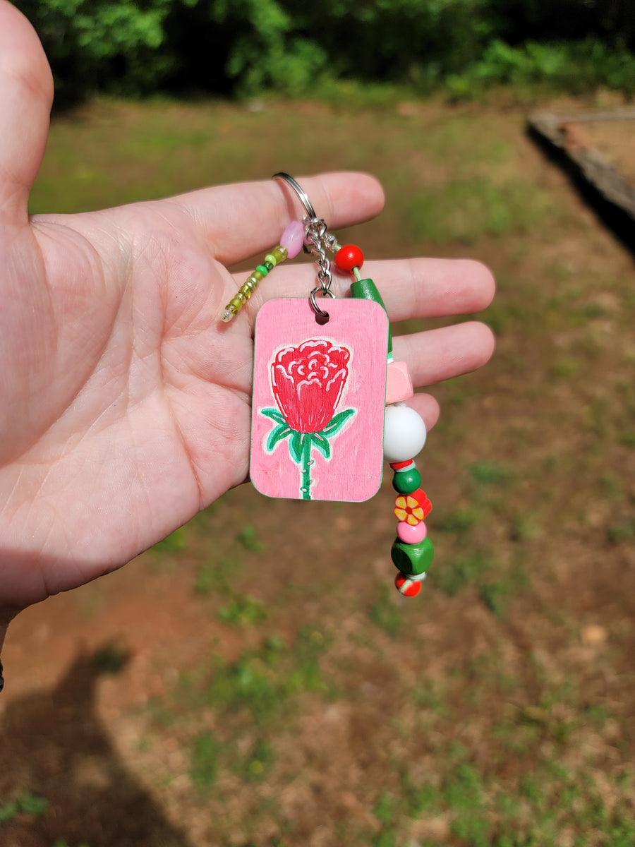 Mini-Painting Keychain - #5 Rose