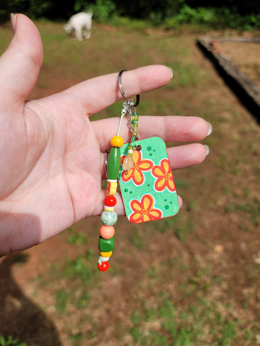 Mini-Painting Keychain - #15 Daisies